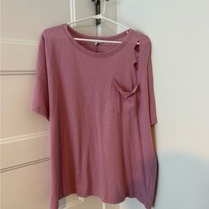 White Birch Mauve Short Sleeve Tee